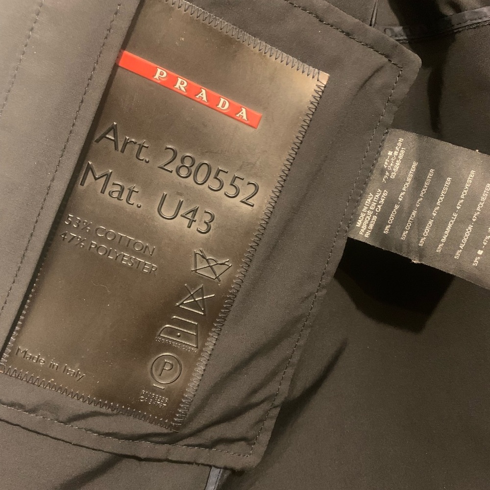 Prada Tailored A-line Trench Black - Picture 10 of 14